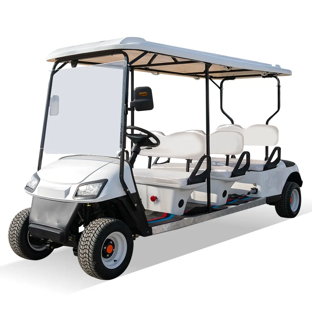 Elektro-Klubwagen 6-Sitzer Schnellsitzer Mini-Golfwagen Elektro-Golfwagen Preis