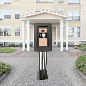 Trạm kiểm soát truy cập ngoài trời bằng thép không gỉ 304 cho lối vào/lối ra của tòa nhà dân cư thẻ chìa khóa Nhận dạng khuôn mặt tự động - Product Image 6