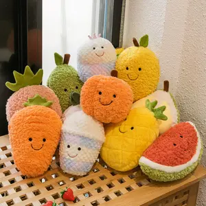 Giocattoli di peluche di frutta e verdura all'ingrosso Grabber di compleanno lancio di nozze bambole regalo per bambini bambole dei cartoni animati