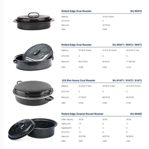 Asador Redondo de Acero al Carbono Esmaltado de Alta Calidad para Promociones Navideñas y Regalos - Product Image 4