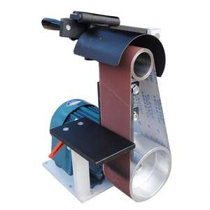 Lijadora Eléctrica Vertical Pequeña con Rueda de Aluminio, Máquina de Lijado con Banda Abrasiva, Máquina de Pulido de Acero Inoxidable - Product Image 3