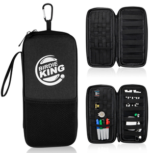 Estuche para Guantes de Golf, Bolsa Organizadora de Accesorios, Cierre de Cremallera, Clip de Mosquetón, Bolsillo de Malla, Portátil, de Viaje, Personalizado OEM - Product Image 1