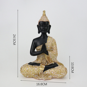 Redeco-estatua decorativa de resina de poliresina, adornos de Buda, Budismo indio, Buda <span class=keywords><strong>Funky</strong></span>, del sudeste asiático, venta al por mayor - Product Image 5