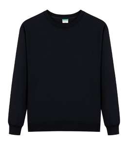 เสื้อสเวตเตอร์สวมหัวแบบถักสีดำปักโลโก้ได้ตามต้องการไซส์ XL - Product Image 4