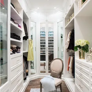 Chất Lượng Hàng Đầu NỘI THẤT PHÒNG NGỦ Closet Tủ Quần Áo Bằng Gỗ Rắn Với Ngăn Kéo