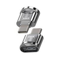 Lecteur de carte USB 3.1 Type-C TF OTG haute vitesse 5 Gbps, mini lecteur de carte SD externe pour téléphones Samsung, drones DJI, caméras d'action
