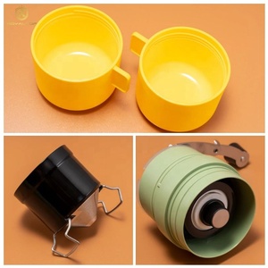 Moulin à café portable pour camping en plein air Cafetière goutte à goutte à double tasse avec <span class=keywords><strong>broyeur</strong></span> manuel à fraises coniques - Product Image 5