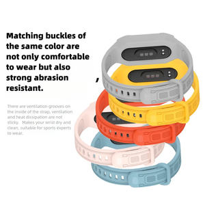 Bracelet en silicone intégré pour Xiaomi <span class=keywords><strong>Mi</strong></span> <span class=keywords><strong>Band</strong></span> 10 9 8 – Accessoire de protection en silicone - Product Image 4