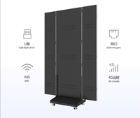 Écran LED vidéo pliable P1.53 pour intérieur, HDR10+, luminosité 600 cd, résolution 256x768, gamme de couleurs P3, taux de rafraîchissement élevé