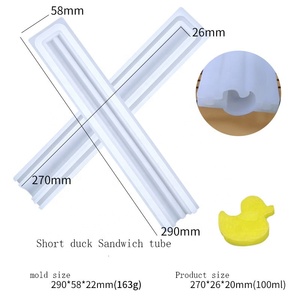 D5067 <strong>Strip</strong> Sandwich tube Handmade sugar Mousse Cake roll Ice cream ice block jelly Chocolates <strong>Resin</strong> Mold Silicone 3D Mould - Product Image 5