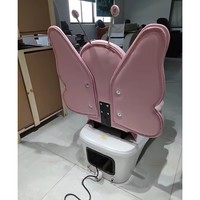 Chaise de pédicure papillon de manucure de station thermale d'enfants d'équipement de salon de beauté de conception unique rose à vendre