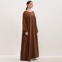 Abaya musulmane arabe grande taille, jupes longues, respirante, en polyethersulfone, infroissable, de haute qualité, personnalisable, élégante et traditionnelle