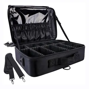 Aangepaste Concurrerende Kwaliteit Grote Capaciteit Multi-Functionele Cosmetische Case Make-Up Organizer Tas Met Handvat