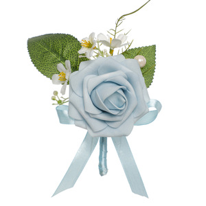 ดอกไม้คาดอกสำหรับงานแต่งงานใช้ได้ทุกเพศสินค้าใหม่เข็มกลัดกุหลาบเทียมทำจากผ้าไหมที่เก็บรักษาไว้เป็นมิตรต่อสิ่งแวดล้อม - Product Image 5