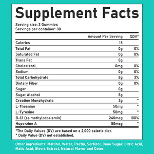 Premium Custom L-Theanine <b>Supplement</b> Creatine Monohydrate Gummies Boost Endurance Before After Workouts Creatine Vegan Gummy - Product Image 2