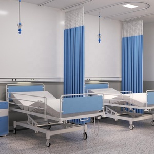 Tenda Ospedaliera, <span class=keywords><strong>Binario</strong></span> per <span class=keywords><strong>Tende</strong></span>, <span class=keywords><strong>Binario</strong></span> per Infusione Endovenosa, Asta Portaflebo in Alluminio, Pannello di Protezione a Parete - Product Image 3