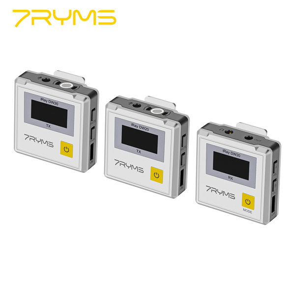 7RYMS Iray DW20 Wireless Microphone - 6 Hours Battery Life