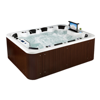 5 personnes acrylique autonettoyant Spa piscine Design moderne autoportant extérieur Whirlpool Massage bain à remous Installation facile