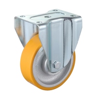 Roues en polyuréthane à noyau en fonte, extra résistantes, anti-choc, de style européen, 6/6,5/8 pouces, capacité de charge simple 600/900 kg