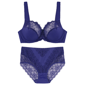Jianbeizhi — culotte Sexy en <span class=keywords><strong>dentelle</strong></span>, <span class=keywords><strong>soutien</strong></span>-<span class=keywords><strong>gorge</strong></span> personnalisé, grande taille avec armatures, broderie en Nylon, pour femmes - Product Image 4