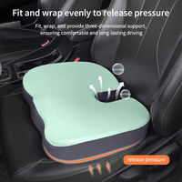 Coussin de siège de voiture ergonomique en mousse à mémoire de forme avec support lombaire, ensemble de coussins orthopédiques pour soulager les douleurs du coccyx et du dos pour véhicule