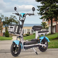 Vélo électrique 350W avec moteur arrière sans balais, batterie au plomb-acide, vélo de ville léger avec selle confortable