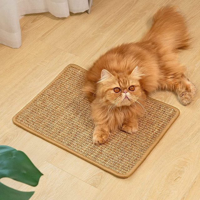 Sisal Cat Scratchers Mat Scratching Mat Scratch Rug Wholesale Customized Size 100% Natural Cat Floor Carpet