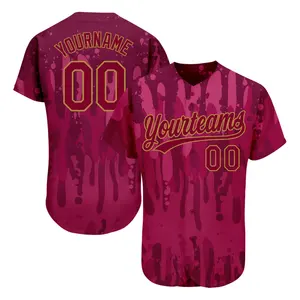 Kopen Custom Sublimatie Shirts Unisex Aangepaste Honkbal Jersey Custom Geborduurde Honkbal Jersey