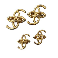 Nouvelles Boucles d'Oreilles Clous Européennes Haut de Gamme en Chaîne, en Tungstène Plaqué Or 18K, Personnalisables pour Fête, pour Femme