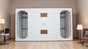 Cama de madera de doble Cápsula de diseño moderno espacio independiente para jóvenes para hostales casas de huéspedes Hoteles Apartamentos muebles de dormitorio - Product Image 6