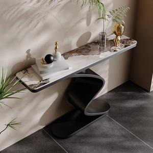 Règlement de stockage de couloir d'art minimaliste haut de gamme Table d'<span class=keywords><strong>entrée</strong></span> de panneau de roche créative pour la <span class=keywords><strong>maison</strong></span> de mur de luxe de lumière de villa de luxe - Product Image 2