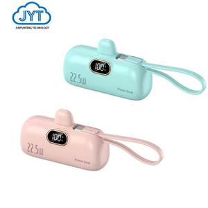 Batterie externe portable mini capsule d'urgence haute capacité 5000 mAh pour téléphone iPhone, charge rapide - Product Image 1