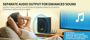 Sistema de Presentación Inalámbrico 4K para Sala de Conferencias, Concentrador de Duplicación de Pantalla HDMI 2.0 de Baja Latencia para Colaboración en Teams/Zoom BYOD - Product Image 4