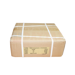 ขั้วต่อสายเคเบิล CATV กันน้ำ <span class=keywords><strong>ร</strong></span>ุ่น F59 F6 แบบบีบอัด สำหรับสายโคแอกเชียล RG6 - Product Image 5