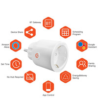 Enchufe Inteligente WiFi Matter con Enchufe Europeo de 16A, Monitor de Energía, Temporizador, Material ABS, Enchufe Inteligente para el Hogar