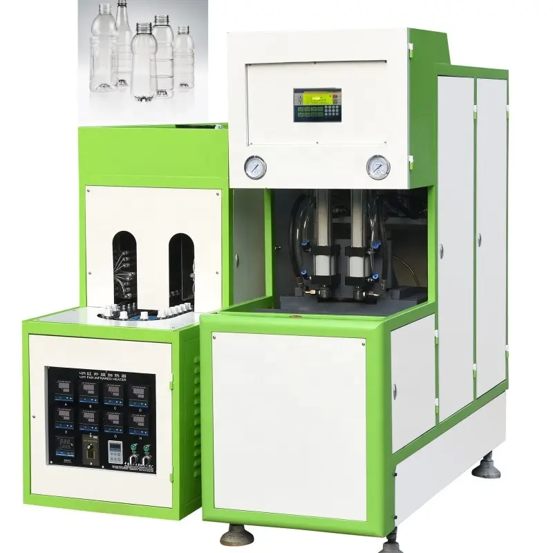 Saftwasser-2 Liter-Flasche halbautomatische manuelle Kunststoffherstellung Blasformmaschine 500 ml PET-Flaschenbläser