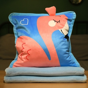Manta de franela 3 en 1 Suncan a precio económico, manta de <span class=keywords><strong>aire</strong></span> acondicionado con diseño de dibujos animados y almohada. - Product Image 3