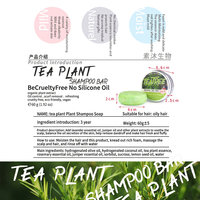 Sabun Sampo Tea Tree Pelembap Anti Ketombe Perbaikan Rambut Rusak dalam Kemasan Aluminium 60g Grosir Kustom Terlaris