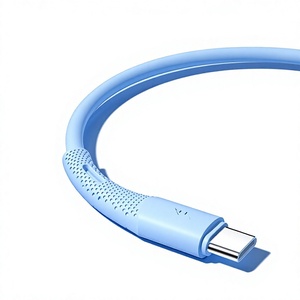 Câble de données en silicone ignifuge 3A personnalisé double USB Type-C C à charge rapide PD 60W compatible avec PD 27W personnalisable - Product Image 1