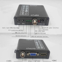 Konverter Taidacent AHD ke VGA//BNC 8MP 4K 1080P HD TVI/CVI Adaptor Video Koaksial untuk Kamera Keamanan Plug and Play