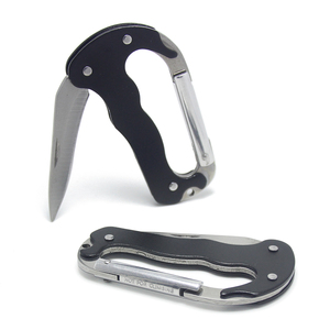 <span class=keywords><strong>Mousqueton</strong></span> de camping multifonction EDC pour l'extérieur <span class=keywords><strong>mini</strong></span> couteau pliable en acier inoxydable <span class=keywords><strong>mousqueton</strong></span> de voyage en métal avec couteau - Product Image 1