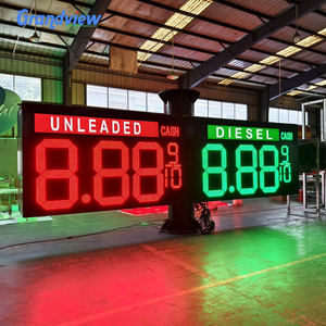 Flip 3 basamak 7 segment led gaz fiyat ekran benzin istasyonu için led fiyat burcu - Product Image 3