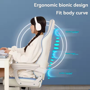 <span class=keywords><strong>Silla</strong></span> de Juego Ergonómica Reclinable Multifuncional de Cuero PU, Giratoria 360 Grados, Asiento Cómodo para Dormitorio, Oficina, Residencia Universitaria, 3 Etapas de Ajuste - Product Image 5