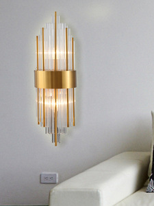 Candelabros de cristal clásicos modernos para el hogar, candelabros de pared Led de lujo de Metal decorativo para interiores, lámpara de luz - Product Image 2