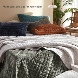 <span class=keywords><strong>Couette</strong></span> en velours <span class=keywords><strong>de</strong></span> luxe 3pc ensemble King Size Queen couvre-lit couverture couvre-lits matelassés lit matelassé maison - Product Image 1