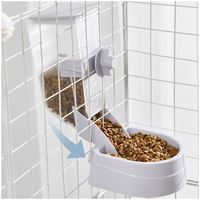 Distributeur d'eau automatique suspendu pour animaux de compagnie, fontaine à boire tout-en-un pour chats et chiens, abreuvoir pour animaux de compagnie à fixer sur la cage