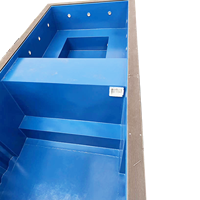 Grand conteneur d'expédition de 20 pieds 40 pieds piscine fenêtre en verre extérieur hors sol piscine familiale piscines en bois coquille natation