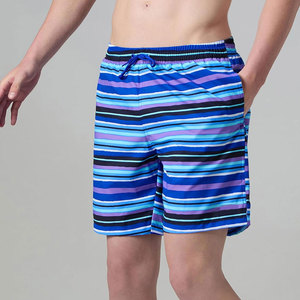 Shorts de bain pour hommes, légers, séchage rapide, taille élastique, polyester, impression de logo personnalisée, en promotion. - Product Image 2