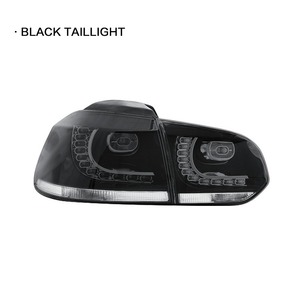 Phụ kiện ô tô cho Volkswagen golf 6 đèn hậu lắp ráp golf 6 GTI sửa đổi R20 Đen Led nước chảy lần lượt tín hiệu - Product Image 6