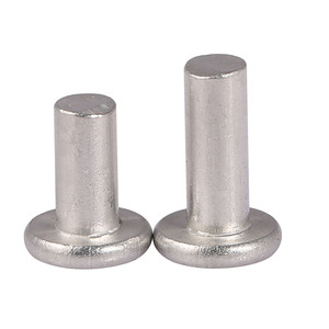 Remaches de Aluminio de Cabeza Plana Bairuit M2 M2.5 M3 M4 M5 M6 M8, Remaches Sólidos para Martillar, Brillantes, Sin Recubrimiento, Estilo Cabeza Plana - Product Image 3